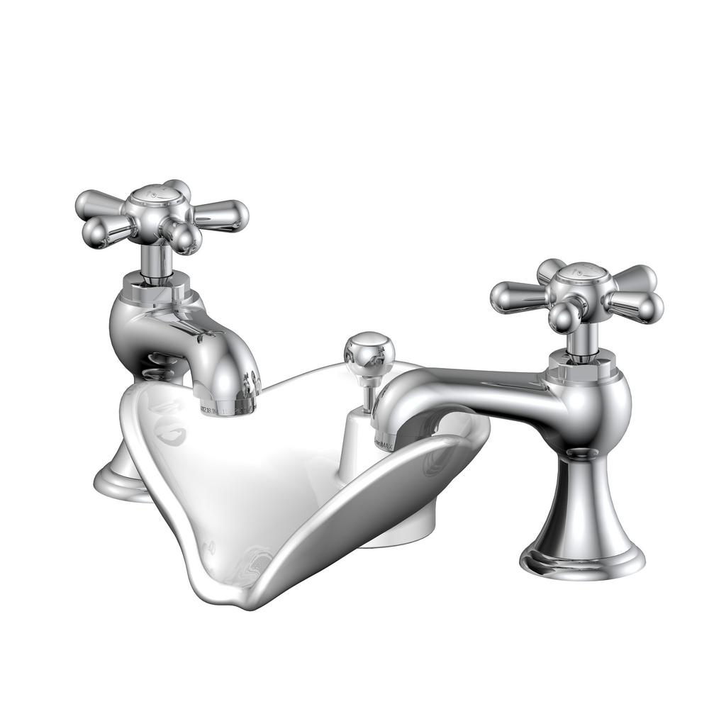 Glacier Bay 6100 Series 8 In Widespread 2 Handle Low Arc Bathroom   Chrome Glacier Bay Widespread Bathroom Sink Faucets Fs2acd20cp 64 145 