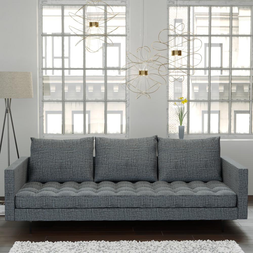 Grey Tweed Sofa Bed | Baci Living Room