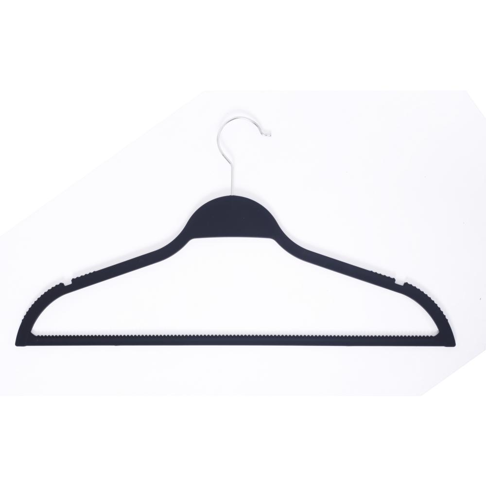 Honey-Can-Do Velvet Touch Black Suit Hanger (50-Pack)-HNG-01884 - The ...