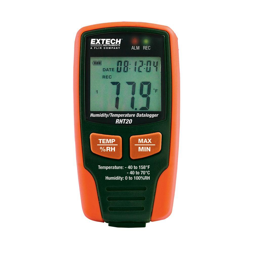 Extech Instruments Humidity and Temperature Data Logger with LCDRHT20