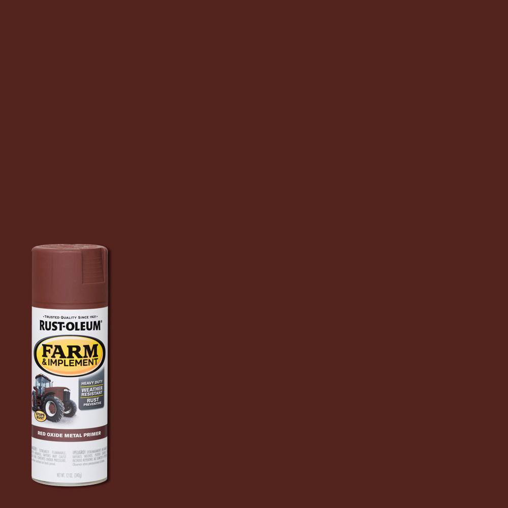 RustOleum 12 oz. Farm Equipment Red Oxide Metal Primer Spray (6Pack