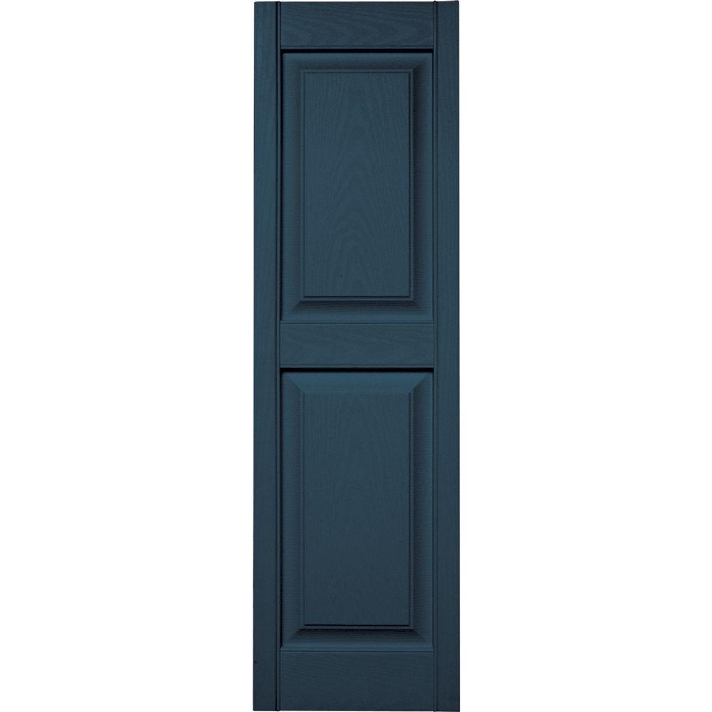 Builders Edge 15 in. x 51 in. Raised Panel Vinyl Exterior