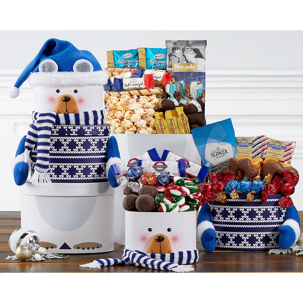Wine Country Gift Baskets Snowman Polar Bear Gift Box 207 The Home Depot