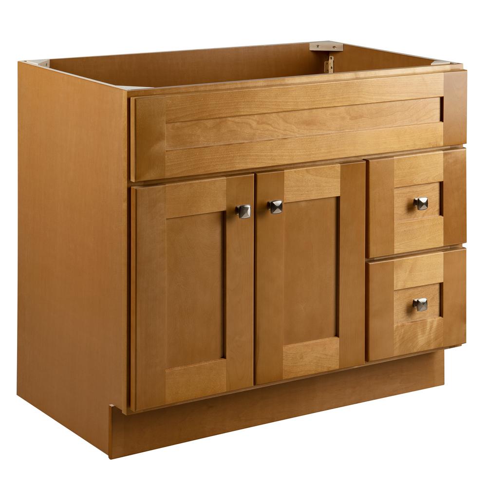 Design House Brookings Plywood Rta 36 In W X 21 In D 2 Door 2 Drawer Shaker Style Bath Vanity 