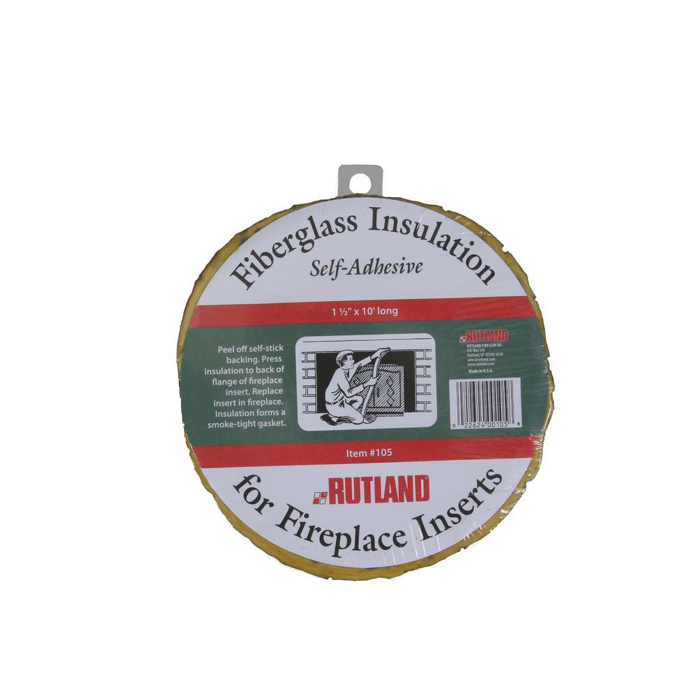 Fireplace Insert Insulation Home Indoor Fiberglass Self Adhesive 10/' x 1 1//2/"