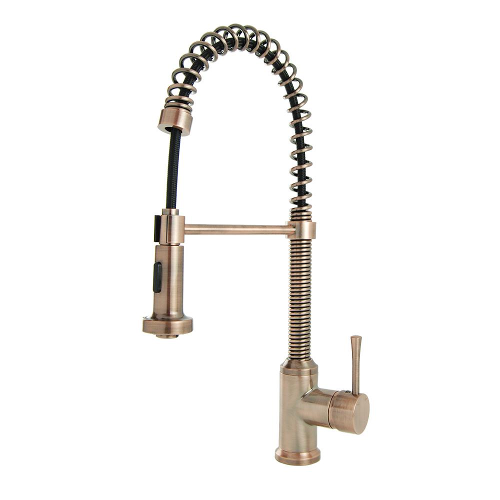 Copper Pull Down Kitchen Faucet Redglassess