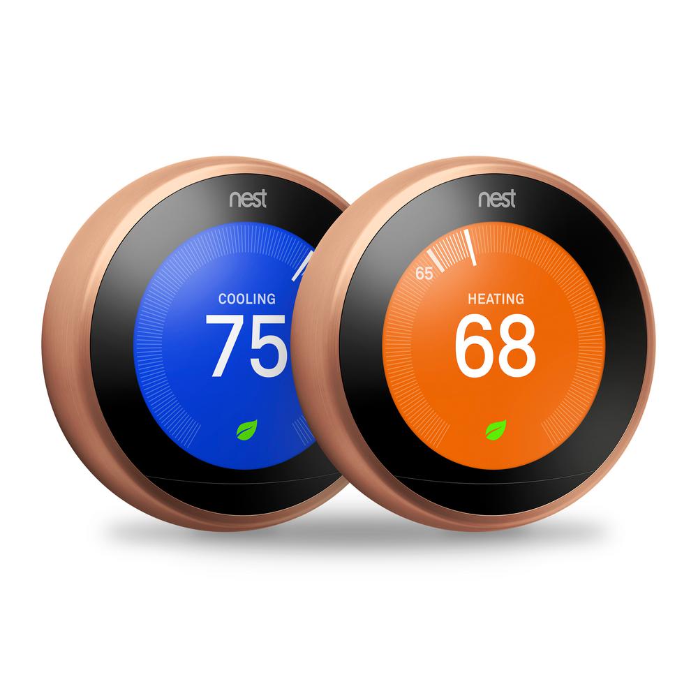 Google Nest Learning Thermostat 3rd Gen In Copper 2