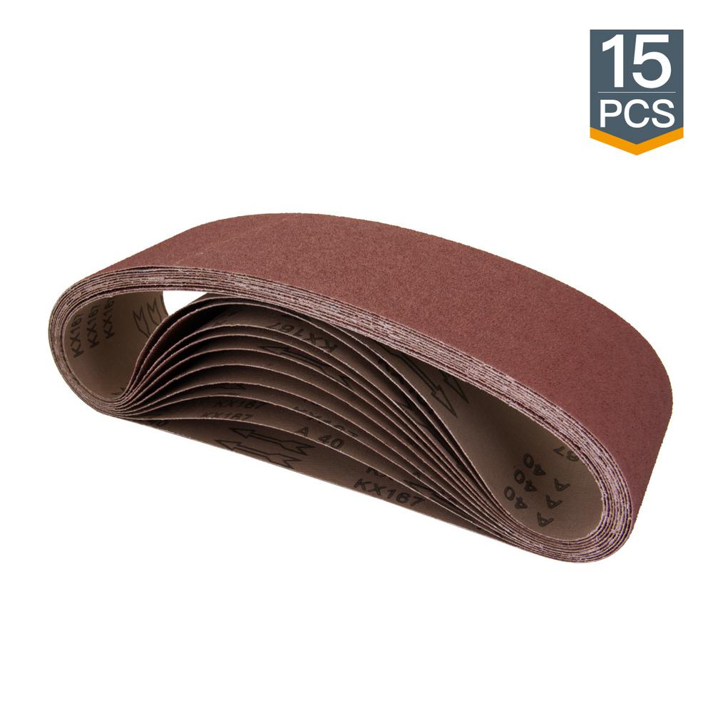 Nastri levigatura 20pcs 75mm x 457mm Sanding Belt Power Tool Sander 40//60//80//120