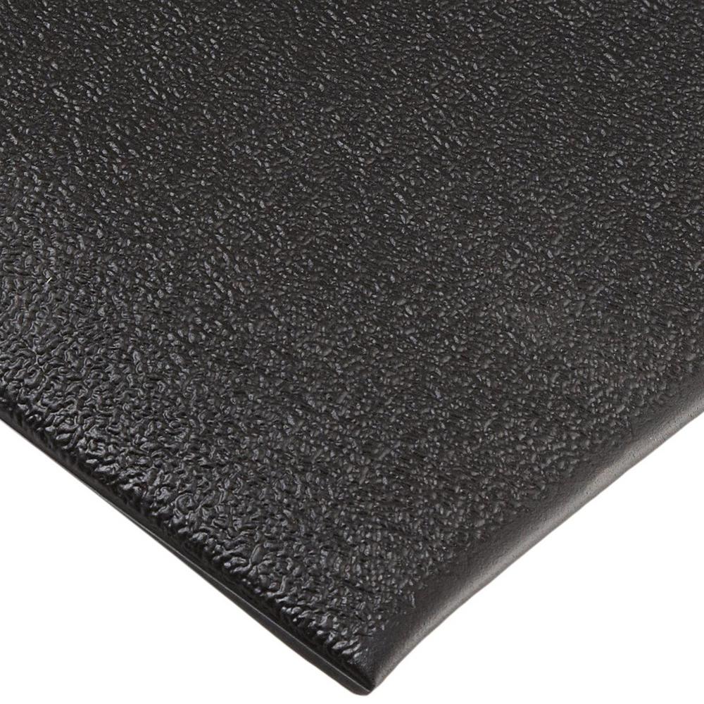 Hometrax Designs Kitchen Comfort Black 20 In X 36 In Floor Mat