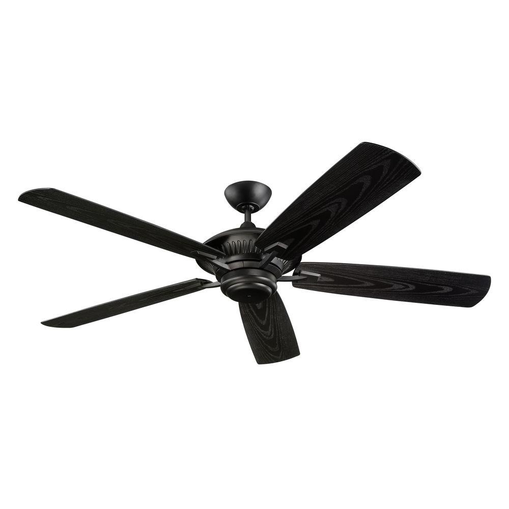 Monte Carlo Cyclone 60 In Indoor Outdoor Matte Black Ceiling Fan