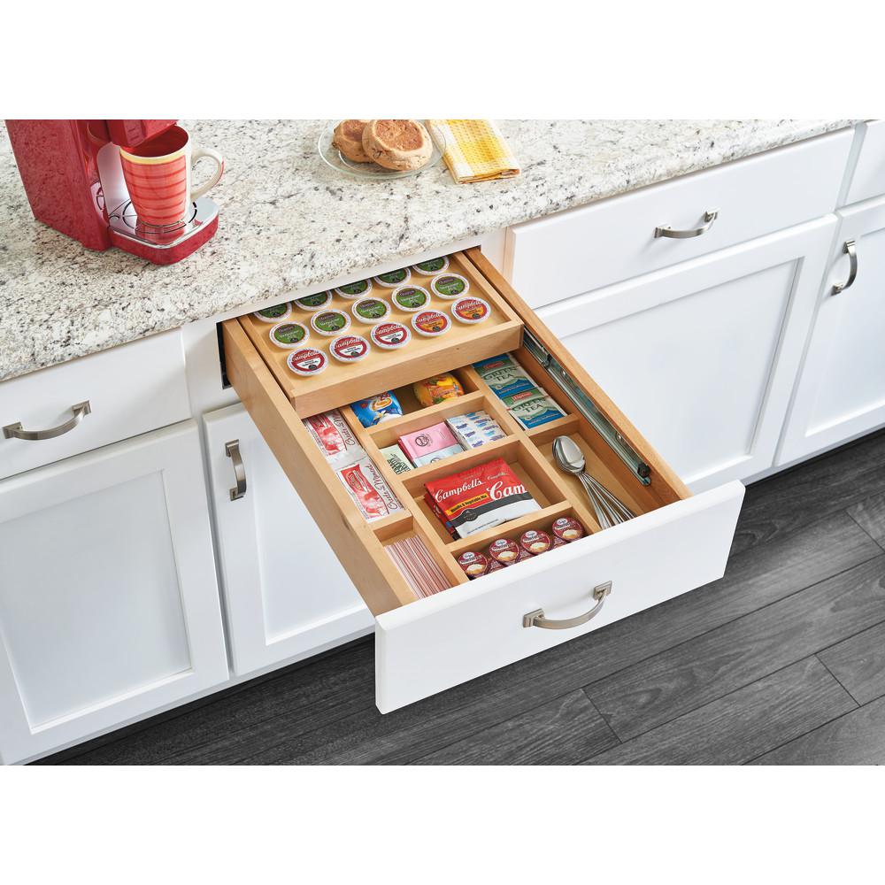 Rev A Shelf 4 25 In H X 15 In W X 21 5 In D Tiered Kcup Drawer