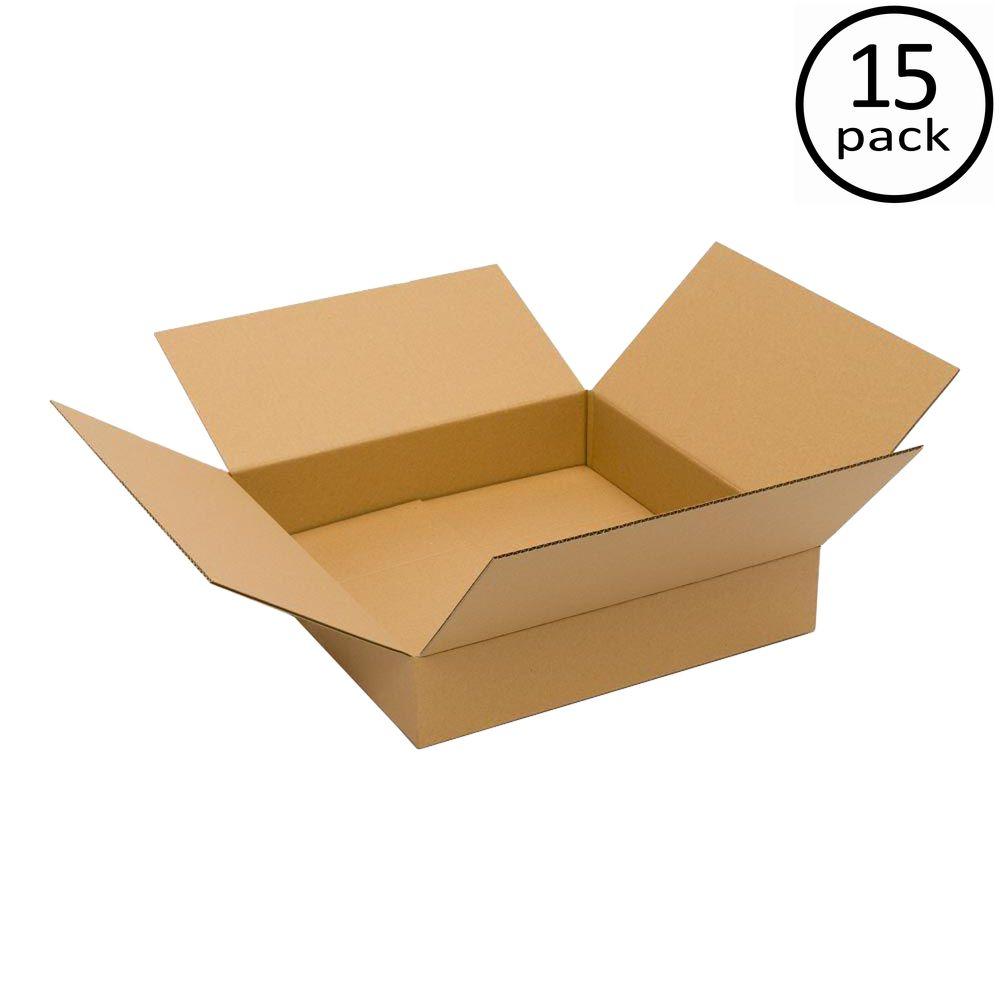 15 New Corrugated Boxes Size 16 x 6 x 4-32 ECT