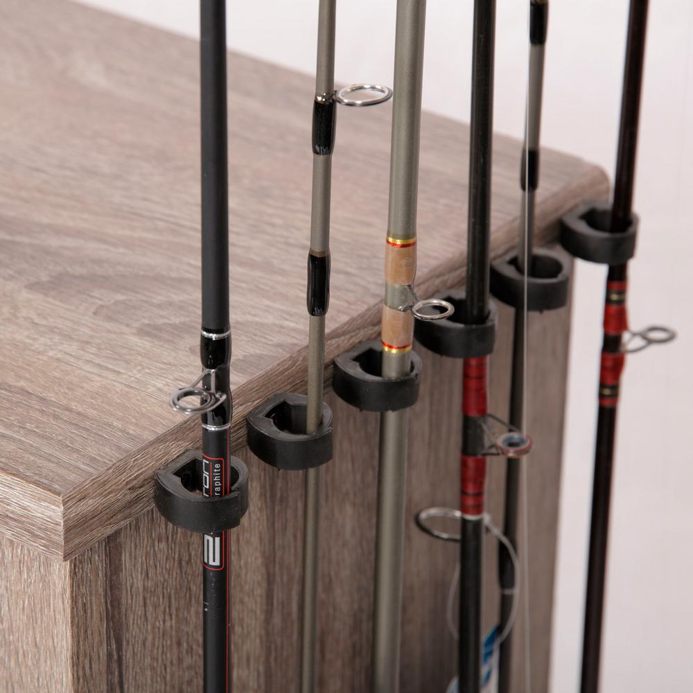 Fishing Storage And Organization Cabinet In Woodgrain Laminate 701