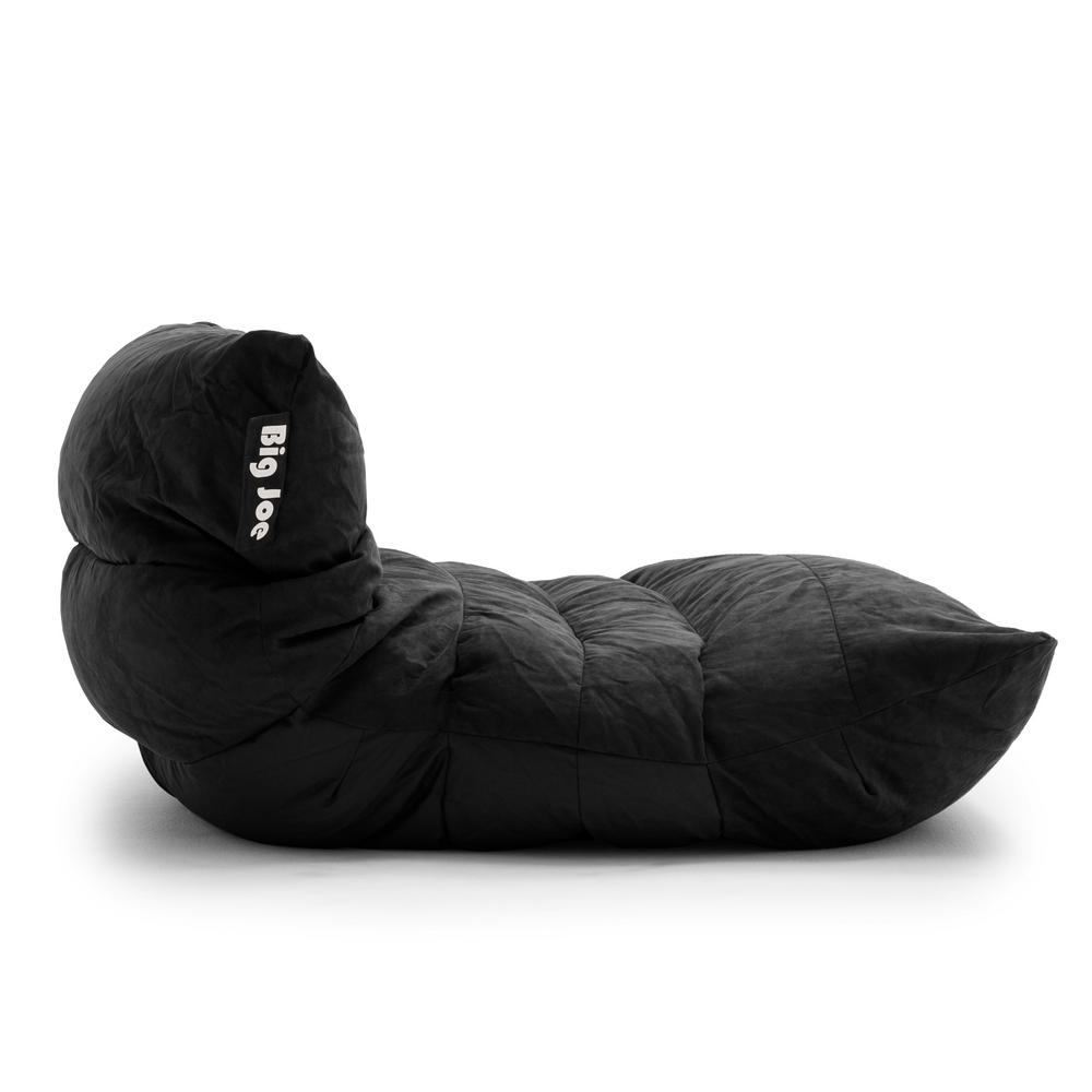 Big Joe Roma Chair Black Comfort Suede Plus Bean Bag 0657378 The