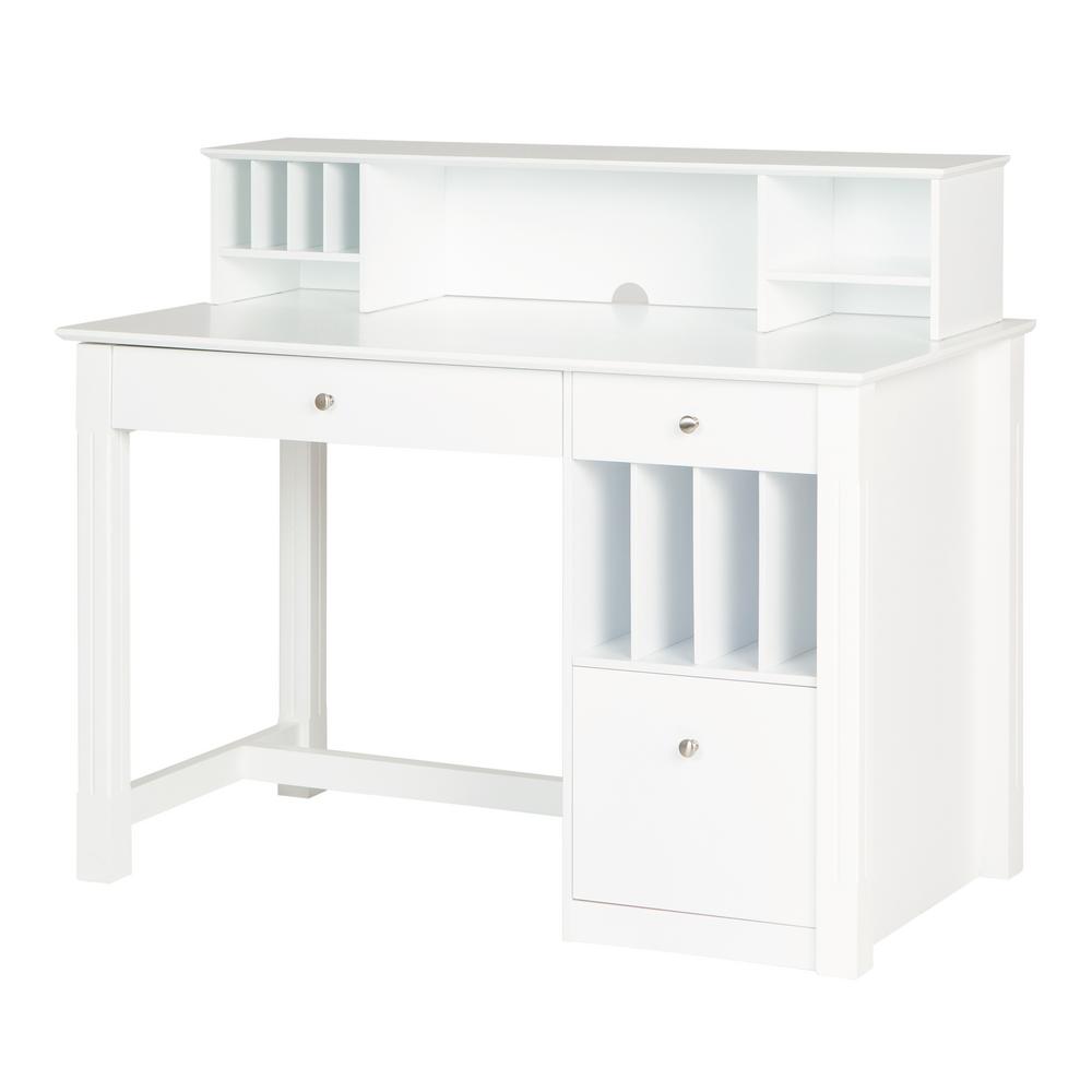 Walker Edison Furniture Company 48 In White Rectangular 3 Drawer