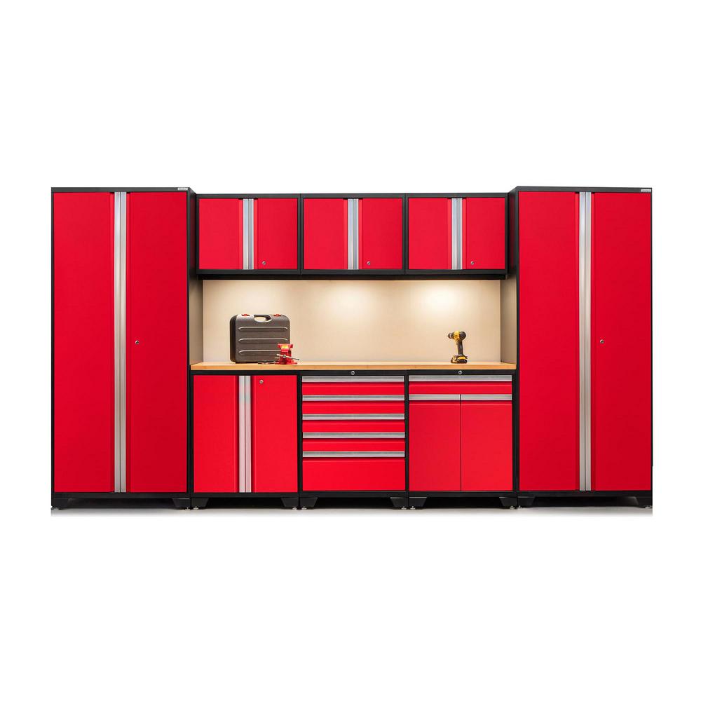 Newage Products Pro 3 0 Red 9 Piece Set 52266 Garage Cabinets