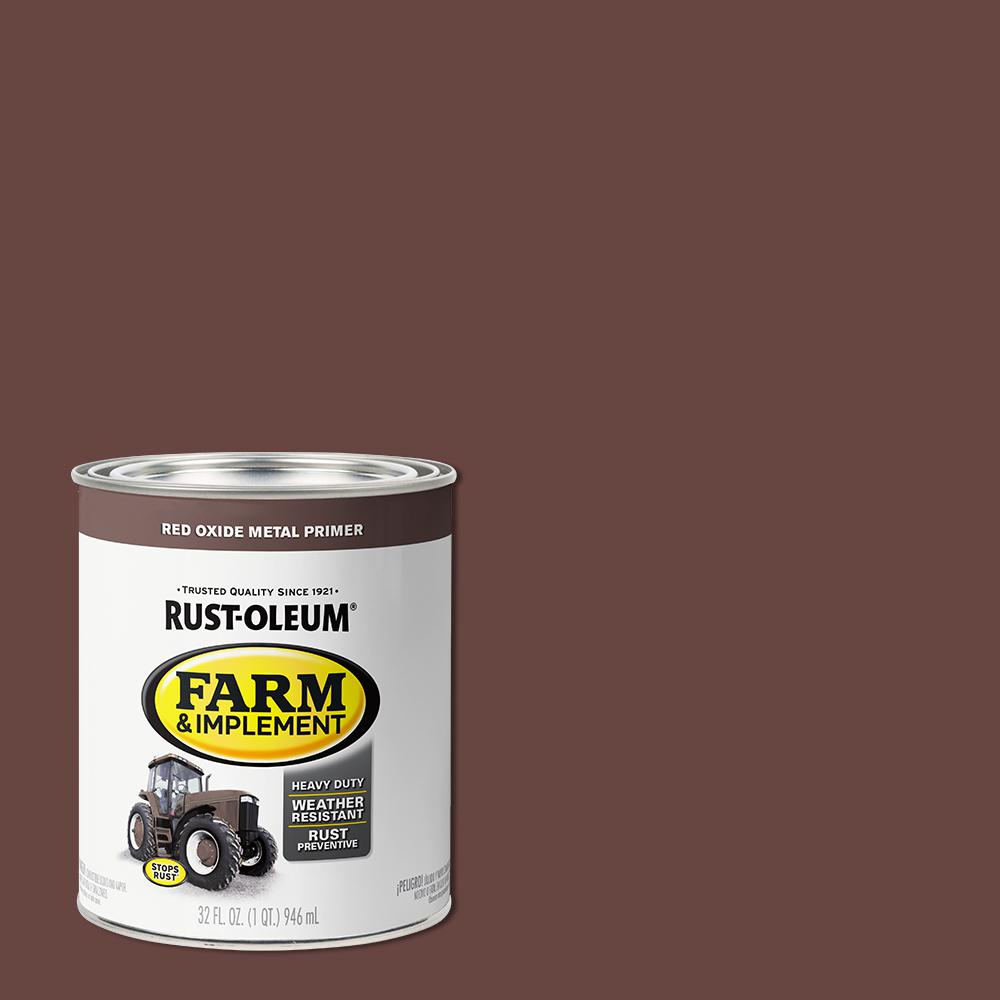 Rust-oleum 1 Qt. Farm & Implement Red Oxide Metal Primer (2-pack 