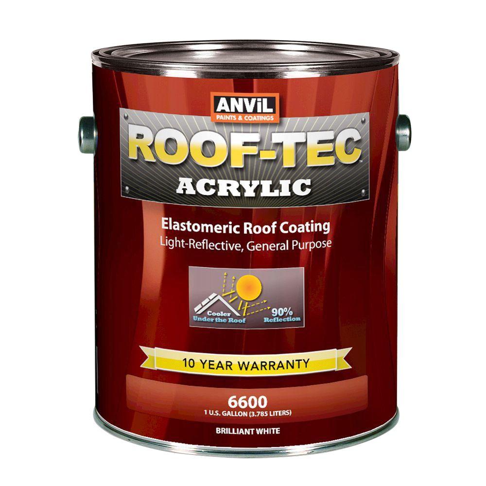 UPC 760428660018 product image for Roofing Primers: ANViL ROOF-TEC Roofing Supplies 1-gal. Acrylic White Elastomeri | upcitemdb.com