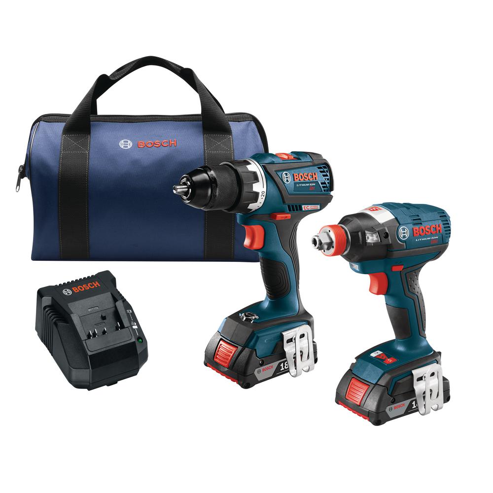 Bosch 18-Volt Lithium-Ion Cordless 1/4 In. And 1/2 In. Impact Driver ...