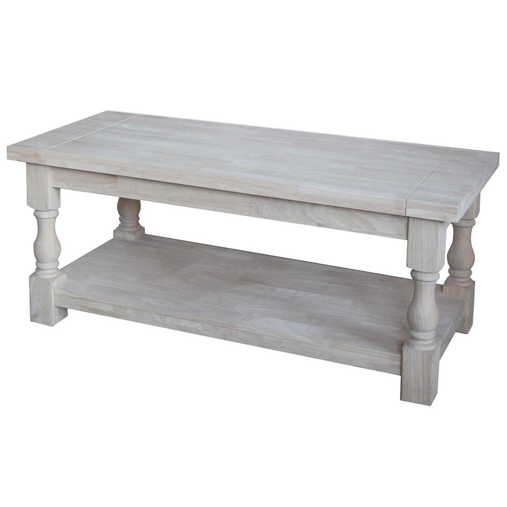 International Concepts Tuscan Unfinished Coffee TableOT17C The Home