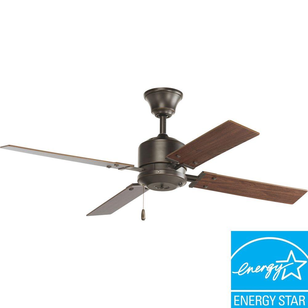 Progress Lighting North Park 52 In Indoor Brushed Nickel Ceiling Indoor Brushed Nickel Ceiling Fan P2531 09 The Home Depot