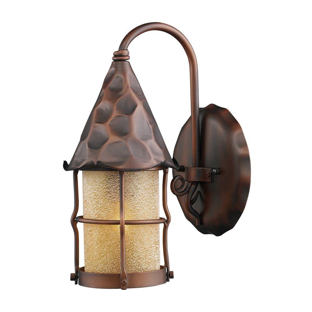An Lighting Rustica 1 Light Wall Mount Outdoor Antique Copper Lantern Sconce An Lighting Rustica 1 Light Wall Mount Outdoor Antique Copper Lantern Sconce