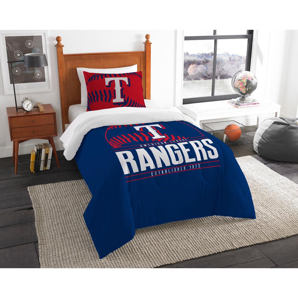 Rangers 3 Piece Multicolored Twin Comforter Set 1mlb862010029ret