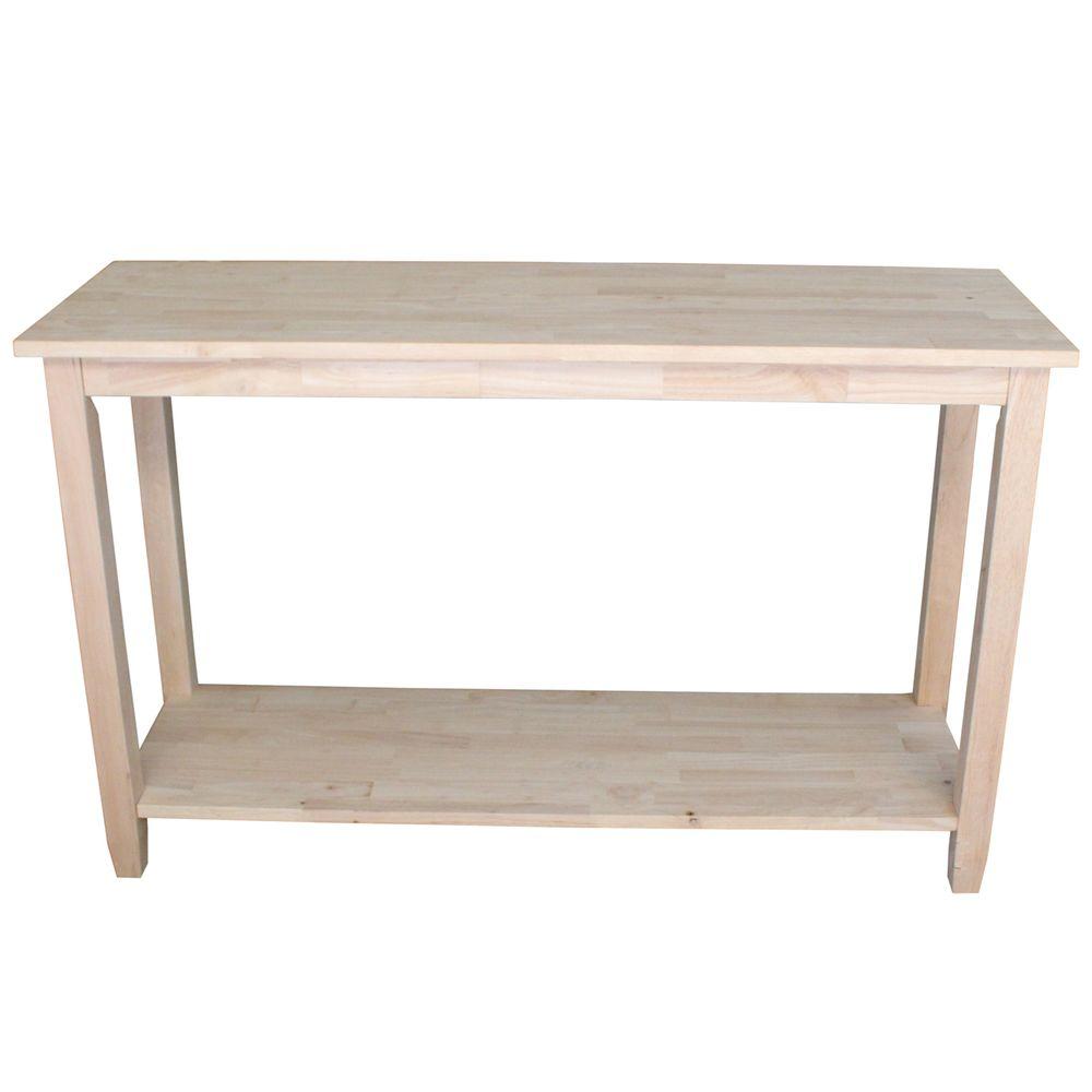 48 console table reclaimed wood vintage solano unfinished console table 48 tables accent the home depot 48 console table reclaimed wood vintage solano unfinished console table 48 tables accent the home depot