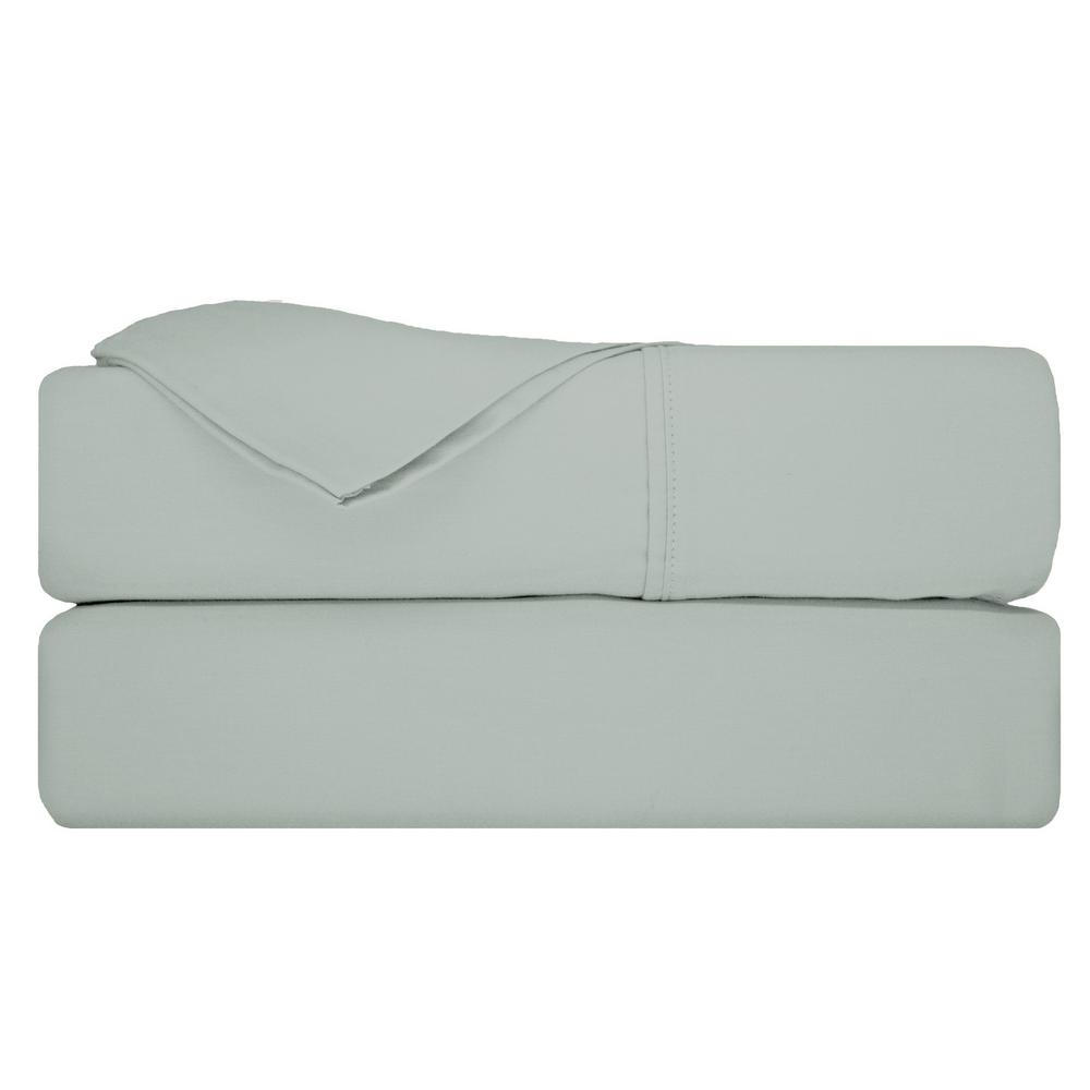 Nouvelle Home Pinnacle 1400 Thread Count CVC 6Piece Mid Gray Queen Sheet Set SSGC074CVC14MG