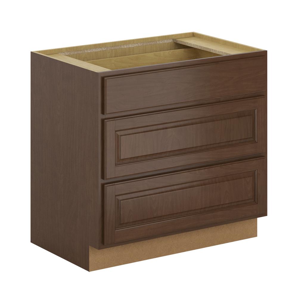 Birch Hampton Bay Kitchen Cabinets The Home Depot Pots And Pans Drawer Base Cabinet In