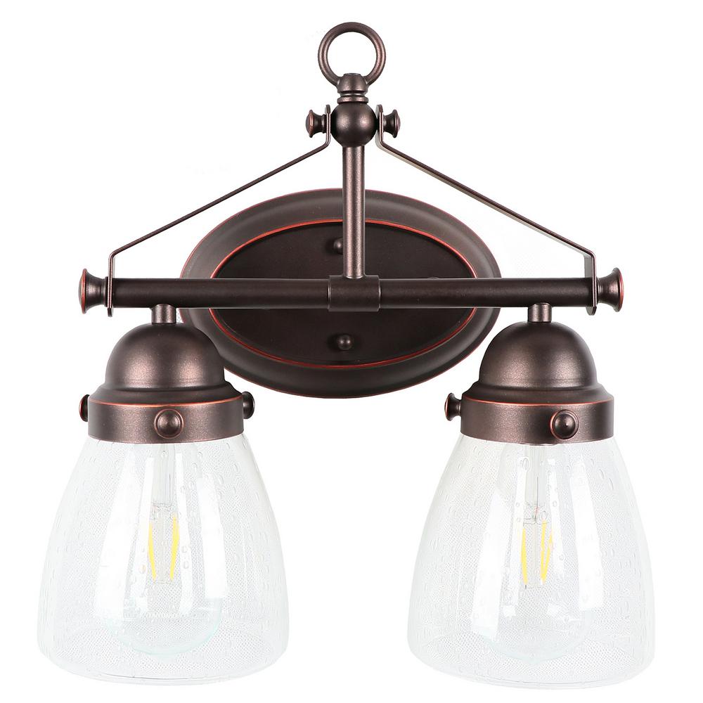Brown Y Decor Outdoor Wall Mounted Lighting 2 Light Brown Outdoor Wall Lantern