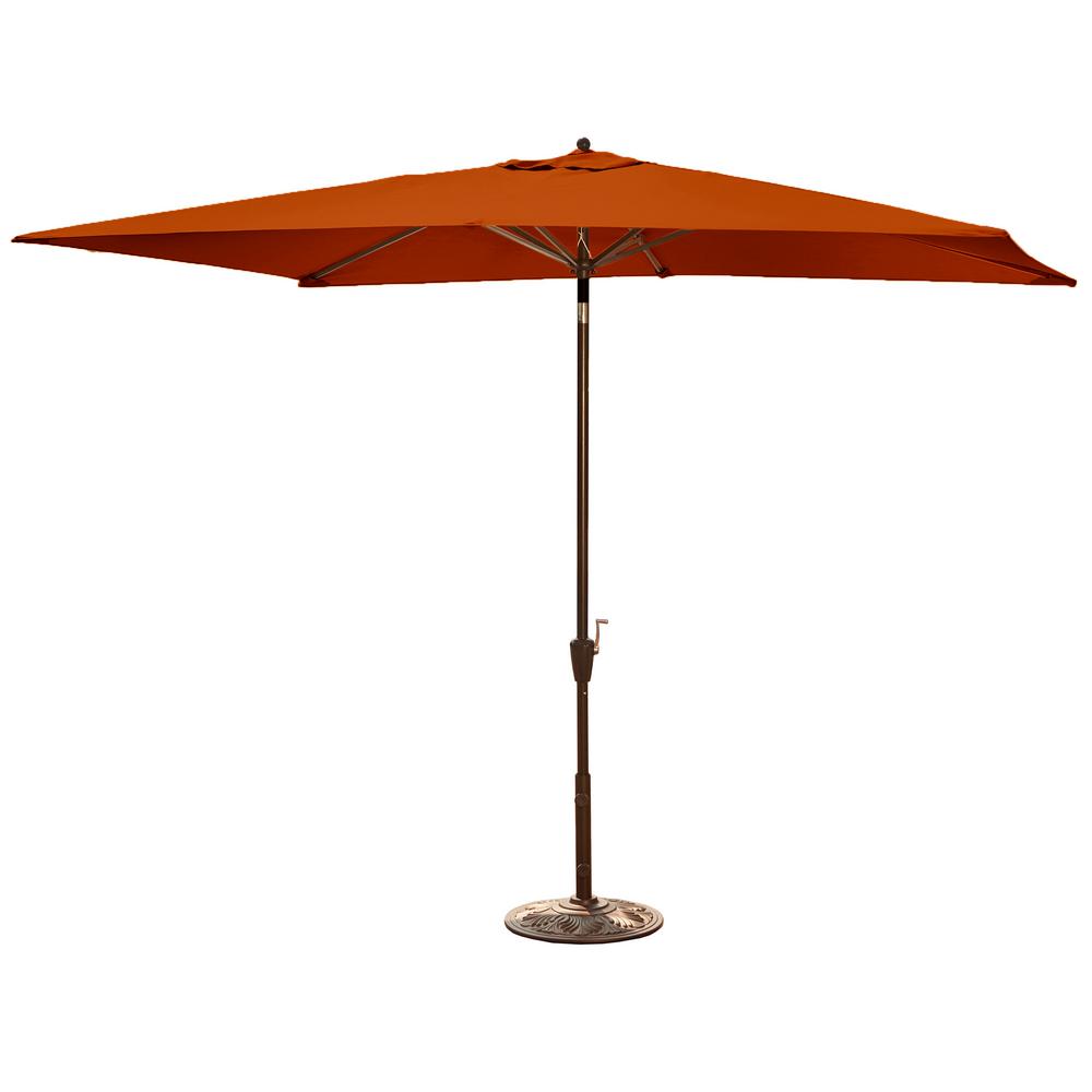 16 Patio Umbrellas Furniture The Home Depot Adriatic 6 5 Ft X 10 Rectangular Market Auto Tilt Patio Umbrella In