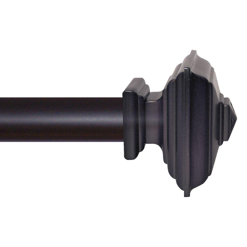 Classic Home 56 In 96 In Matte Black Square Architectural