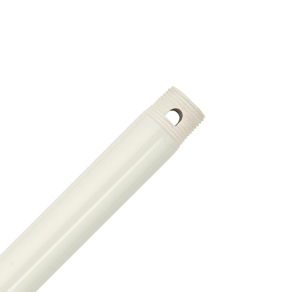 Hunter 60 In Original White Double Threaded Extension Downrod For 14 Ft Ceilings