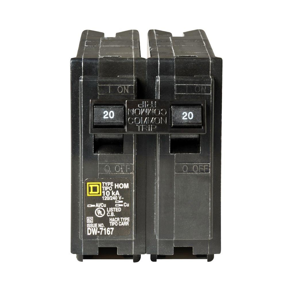 20 amp breaker home depot