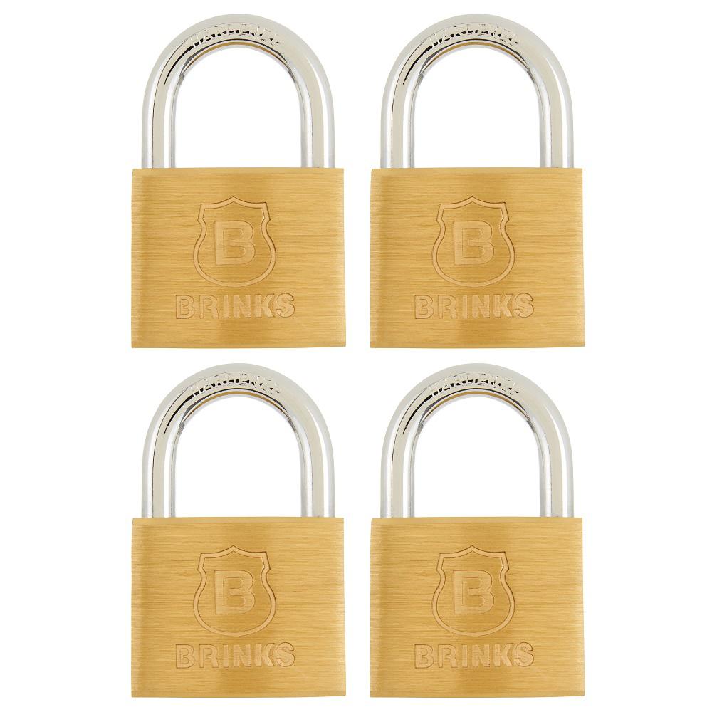 open brinks combination lock with key