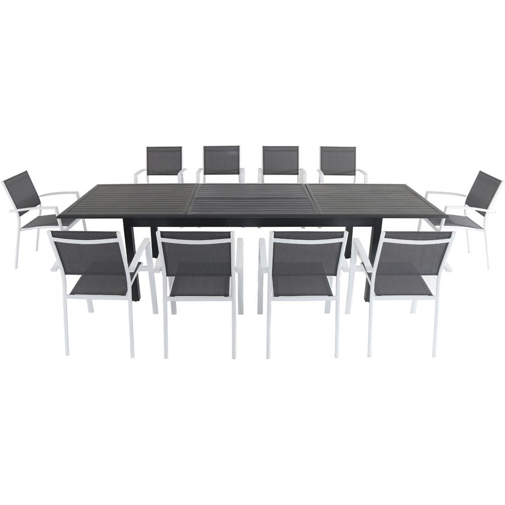 10 Or More Patio Dining Sets Furniture The Home Depot Dawson 11 Piece Aluminum Outdoor Dining