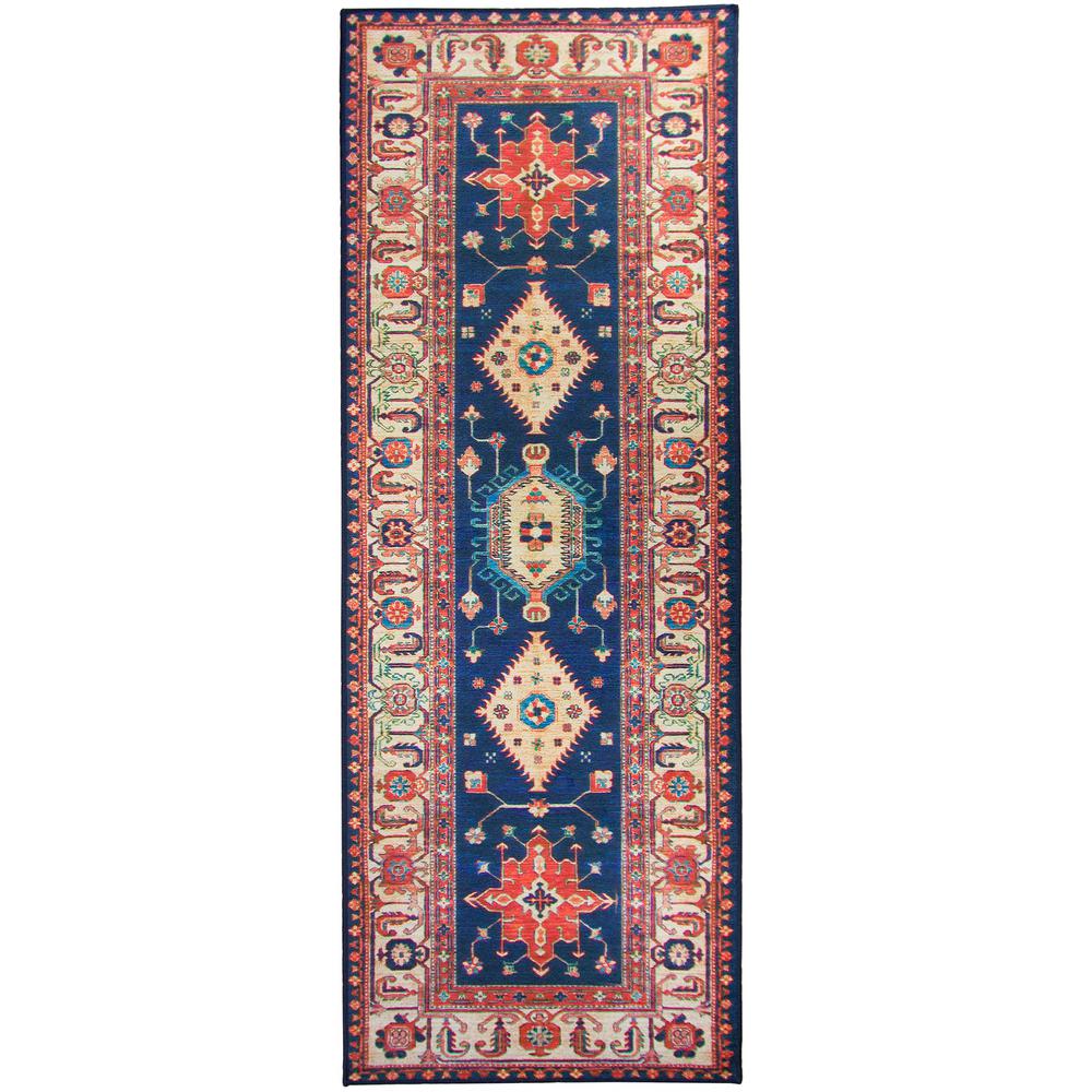 Ruggable Washable Noor Sapphire 2 5 Ft X 7 Stain Resistant