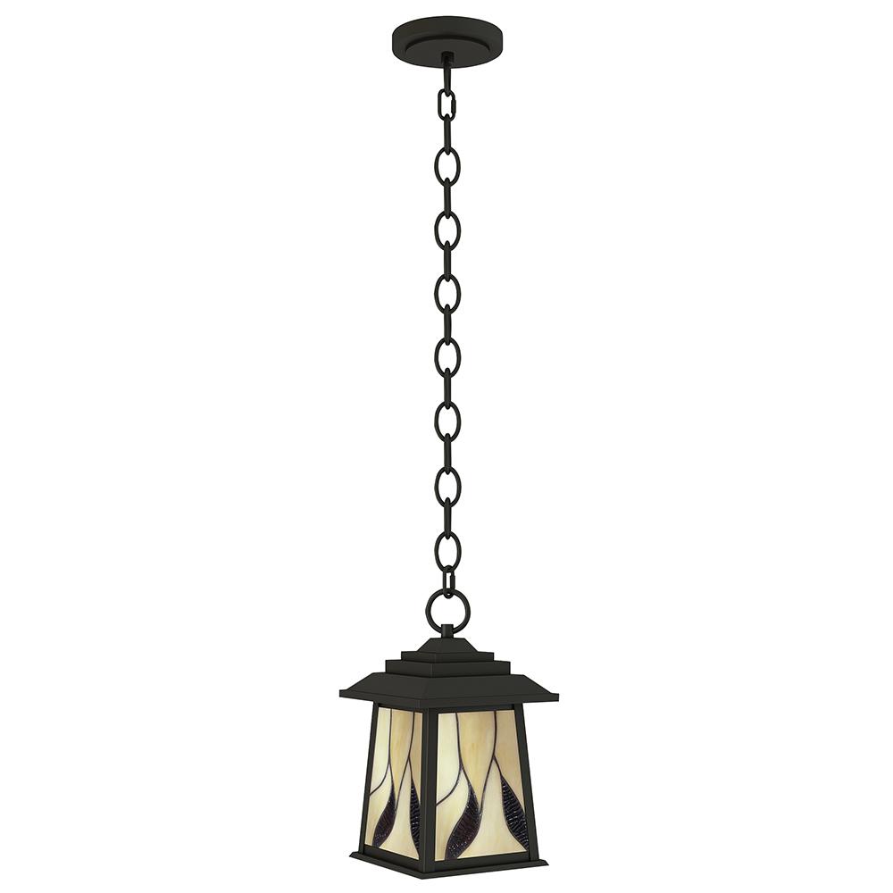 Dale Tiffany Outdoor Ceiling Lighting The Geologic 1 Light Outdoor Oil Rubbed Bronze Hanging Pendant