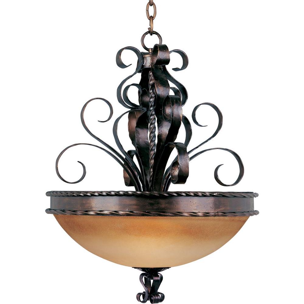 Maxim Lighting Aspen 3 Light Oil Rubbed Bronze Invert Bowl Pendant Maxim Lighting Aspen 3 Light Oil Rubbed Bronze Invert Bowl Pendant