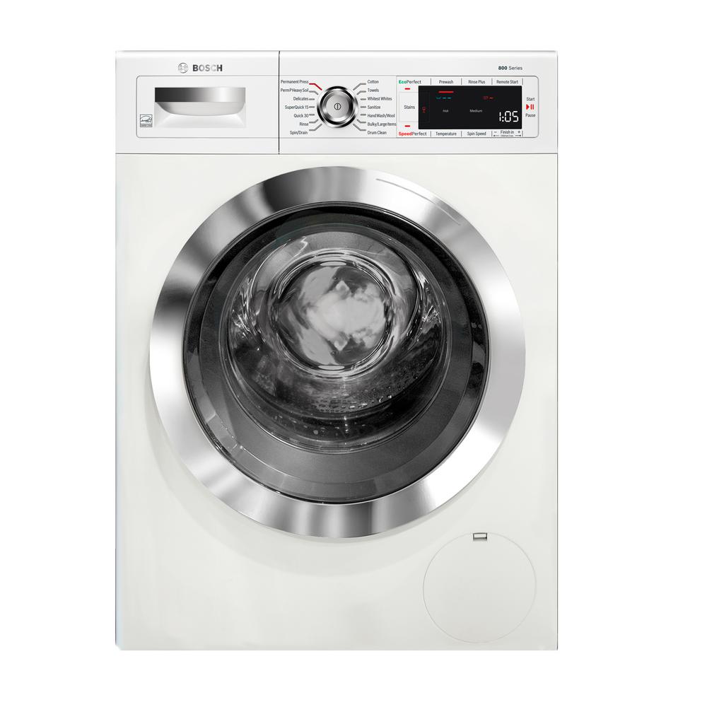 Bosch 800 Series 24 in. 4 cu. ft. White Chrome Accents and Home