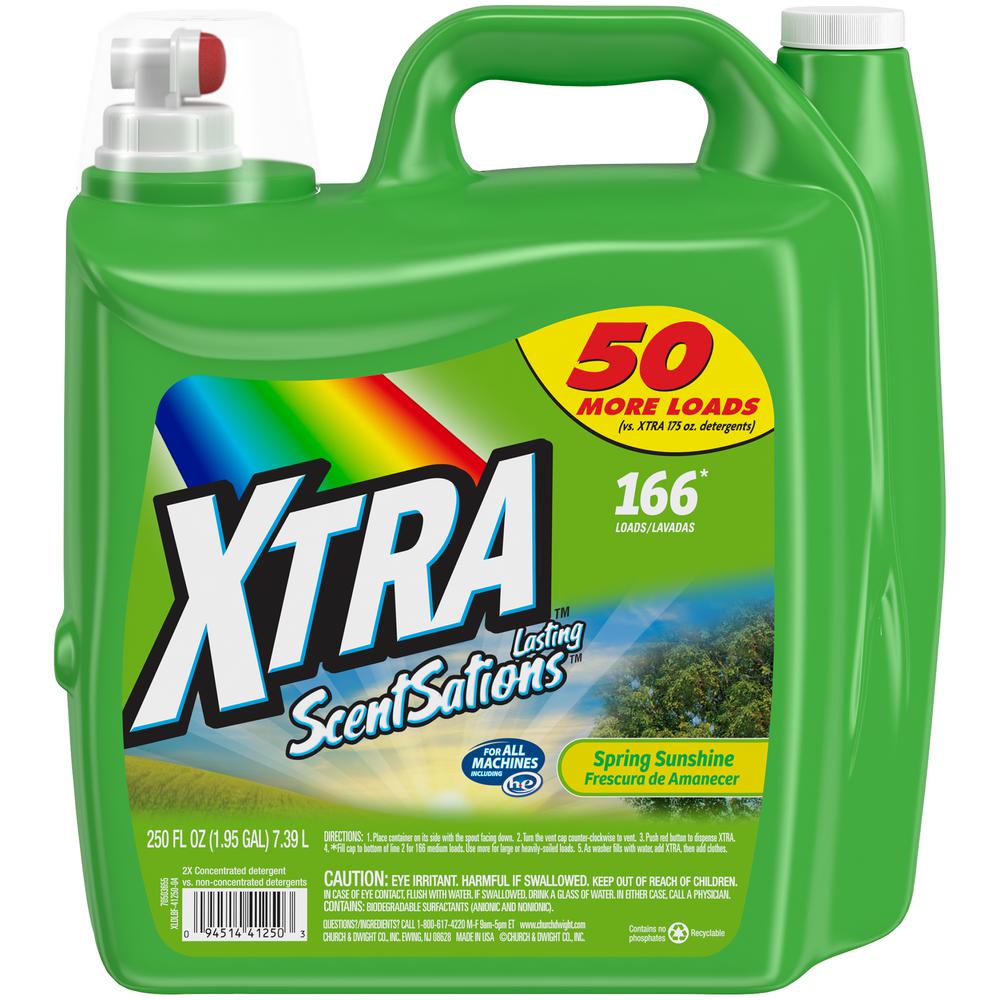 Xtra 250 oz. Spring Sunshine 2X Liquid Laundry Detergent41250 The
