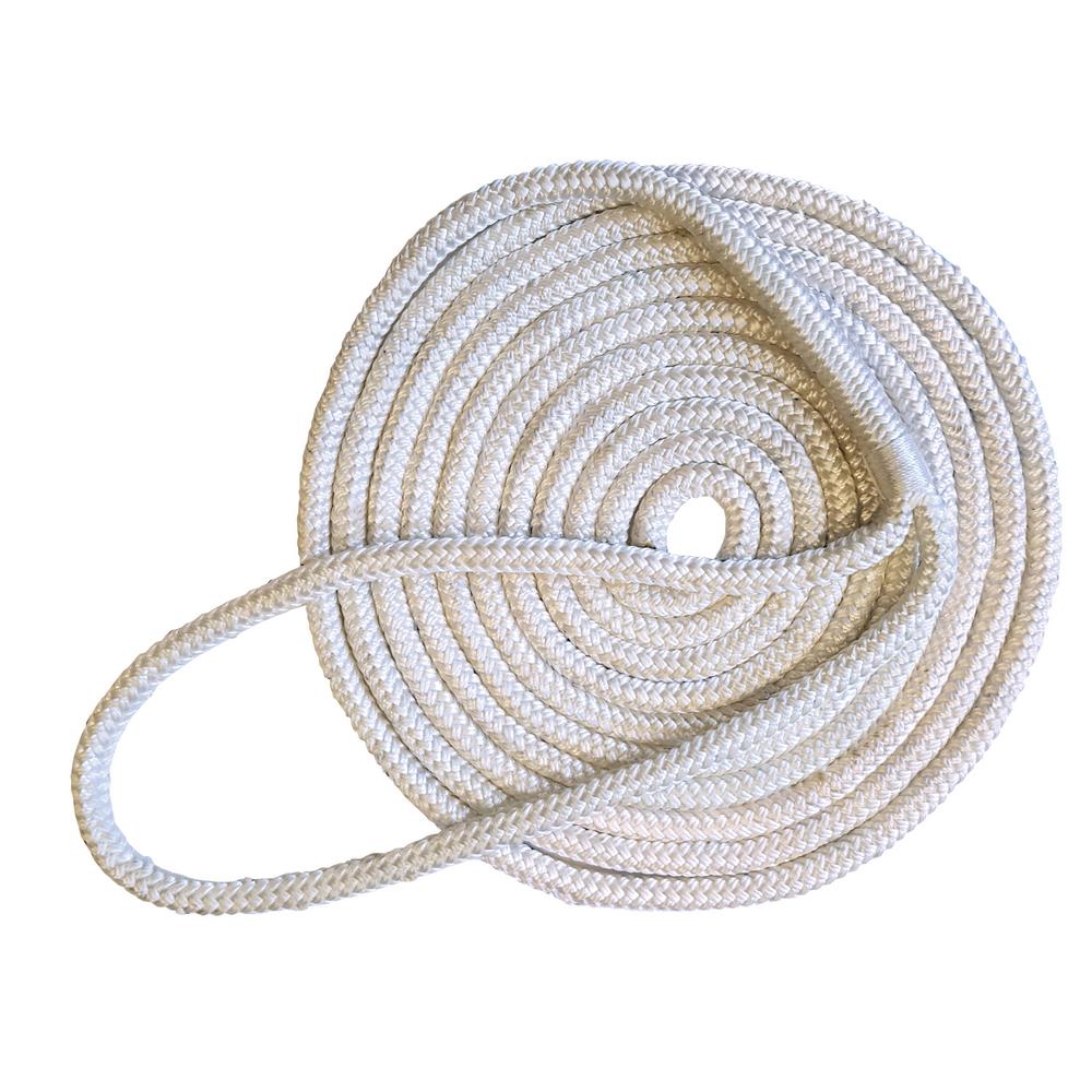 Tommy Docks 15 ft. Long 3/8 in. Thick Double Braided Nylon Dock Line