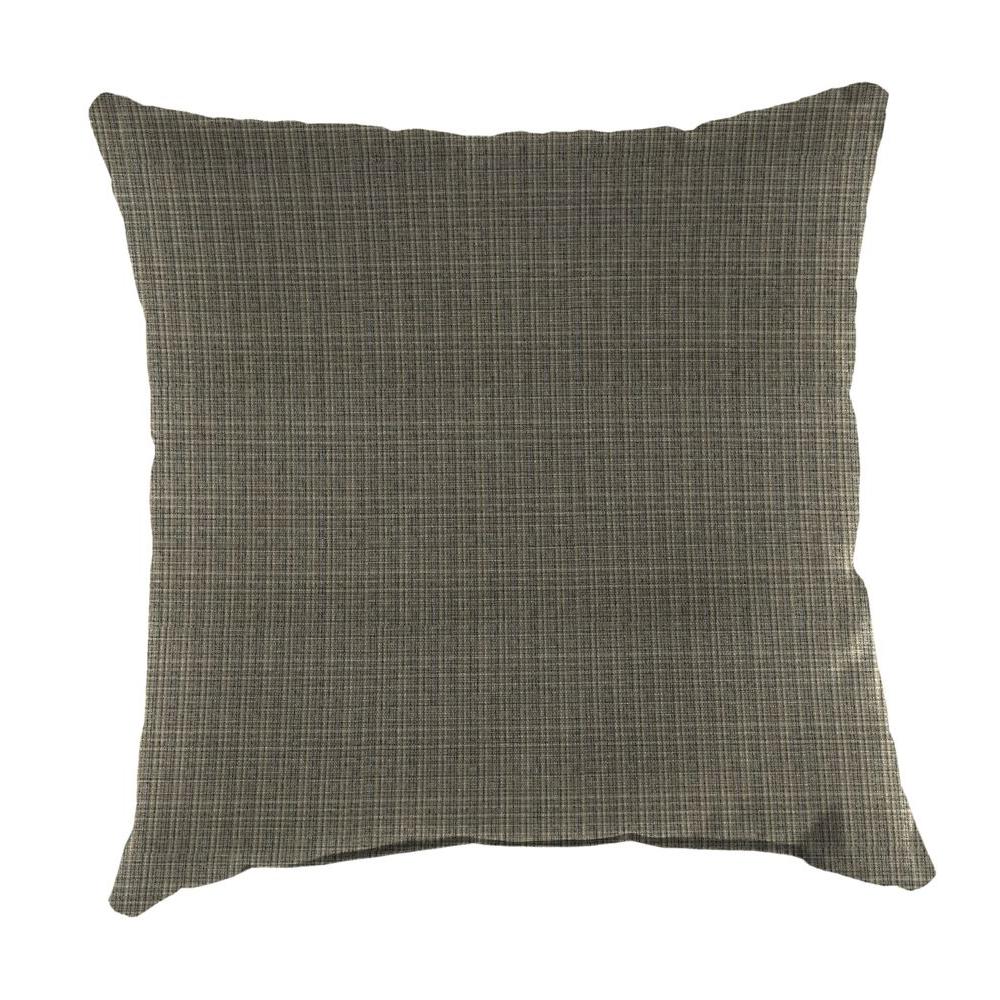 Jordan Manufacturing Sunbrella Surge Charcoal Square Outdoor Throw Surge Charcoal Square Outdoor Throw