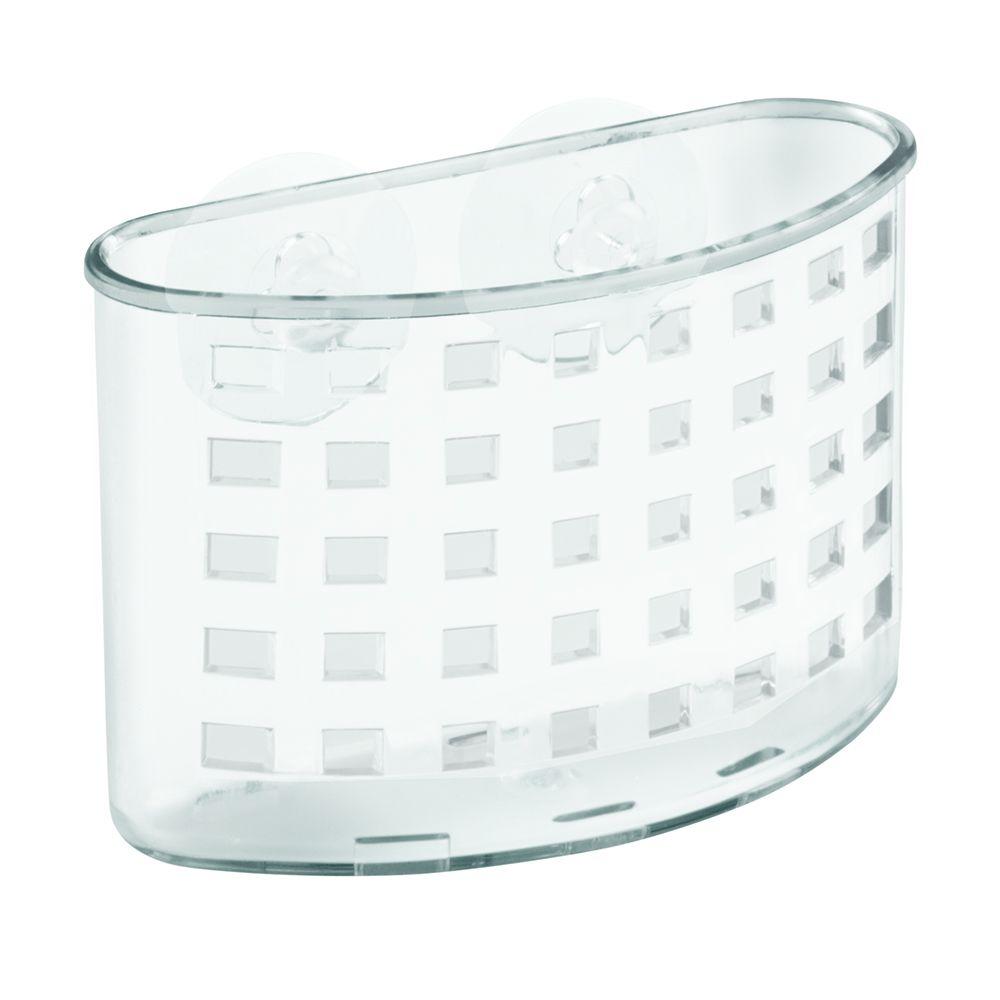 Interdesign 23500 Durable Organizer Bath Suction Plastic Clear