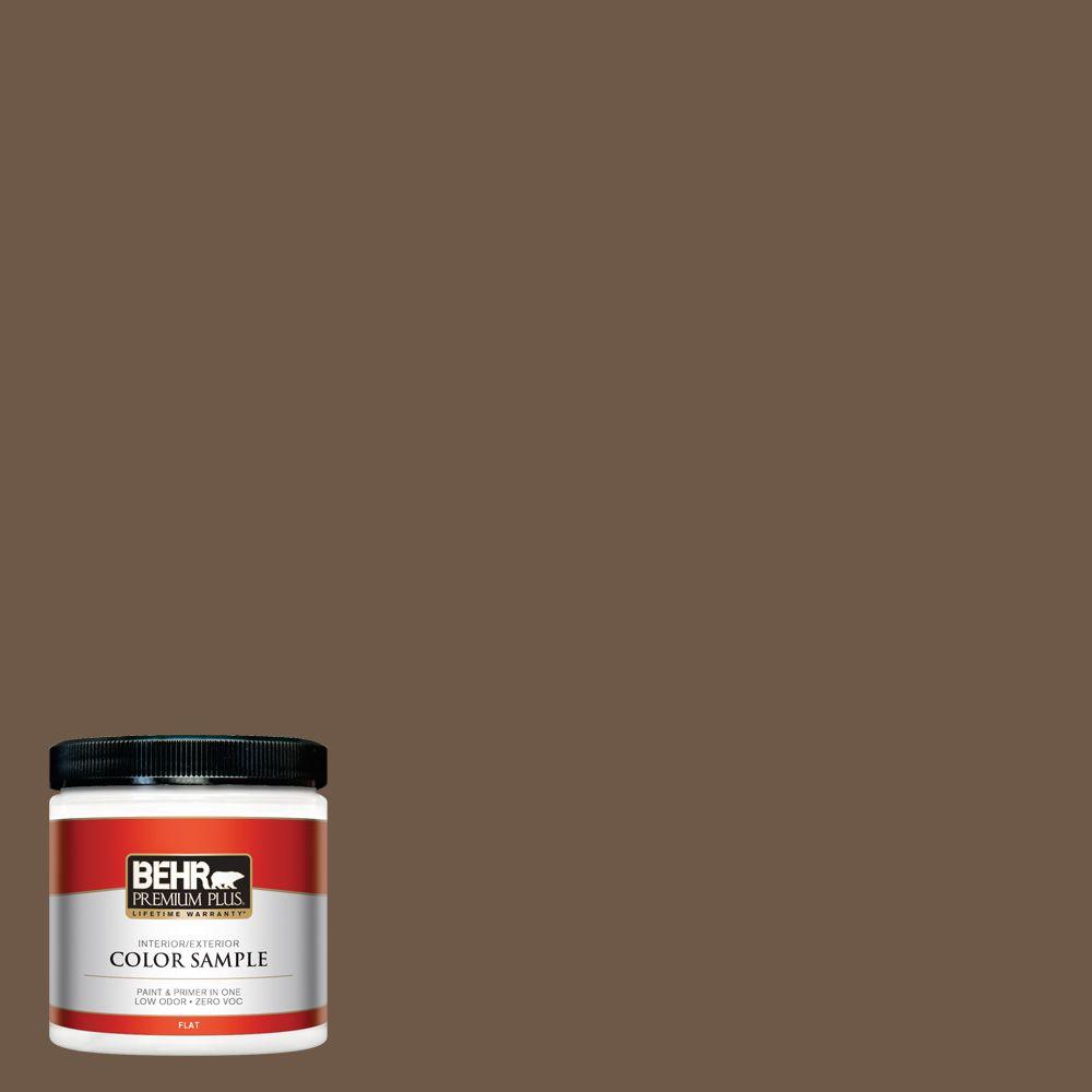Behr Premium Plus 8 Oz N230 7 Rustic Flat Interior N230 7 Rustic Flat Interior Exterior
