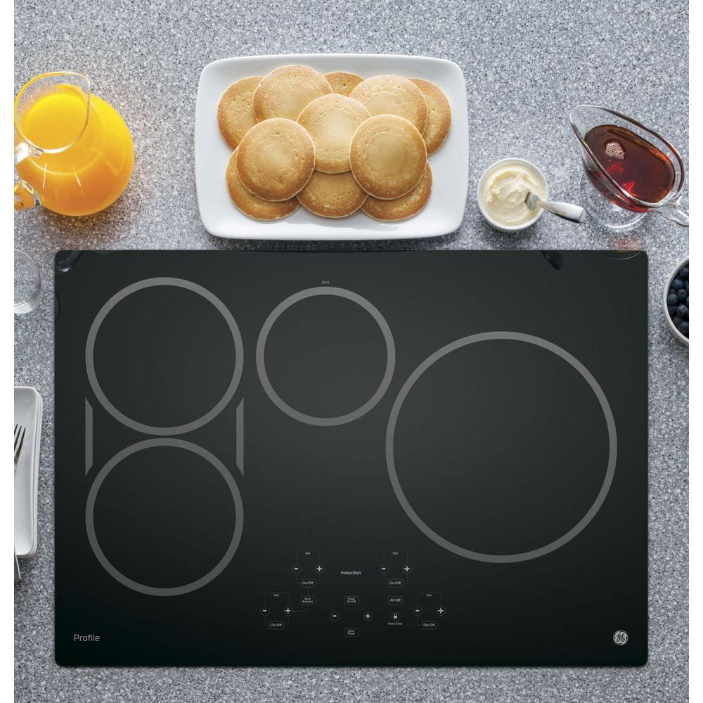 Ge Profile 30 In Electric Induction Cooktop In Black With 4