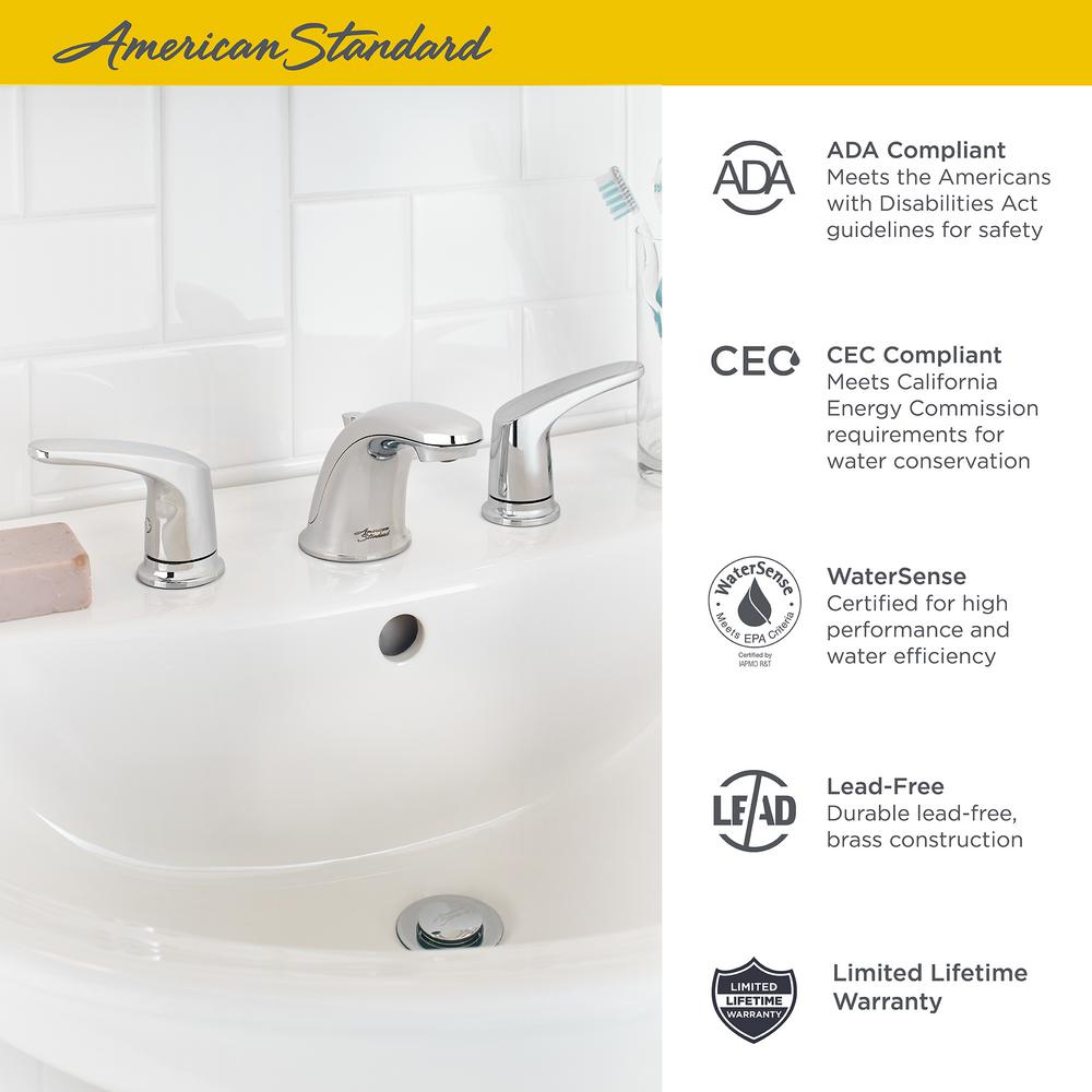 American Standard Colony Pro 8 In Widespread 2 Handle Low Arc