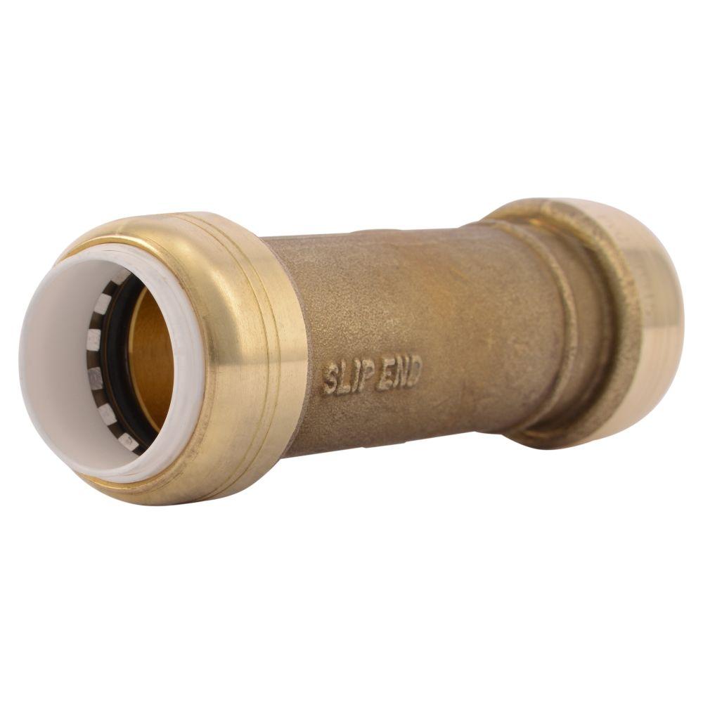 SharkBite 3/4 in. Brass Push-to-Connect PVC IPS Slip Repair Coupling ...