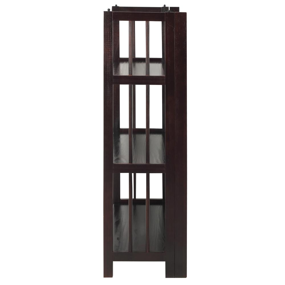 Casual Home 38 In Espresso Wood 3 Shelf Etagere Bookcase With